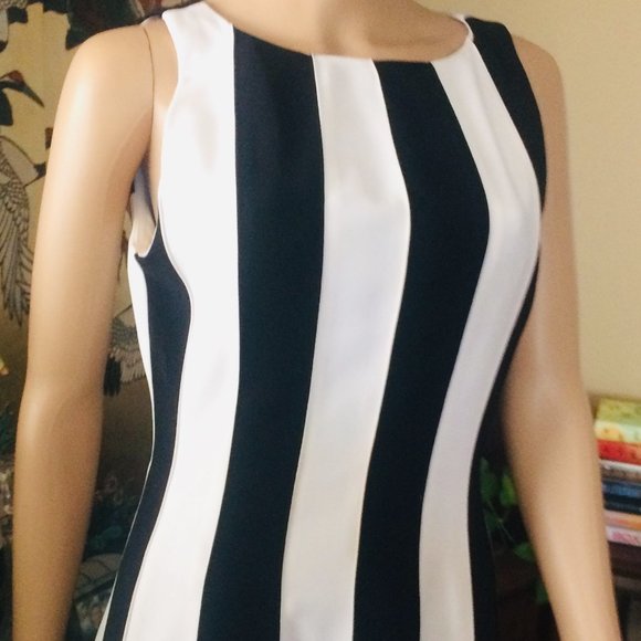 Anne Klein Black&White Dress, Sz 4, FREE SHIPPING - Picture 6 of 7